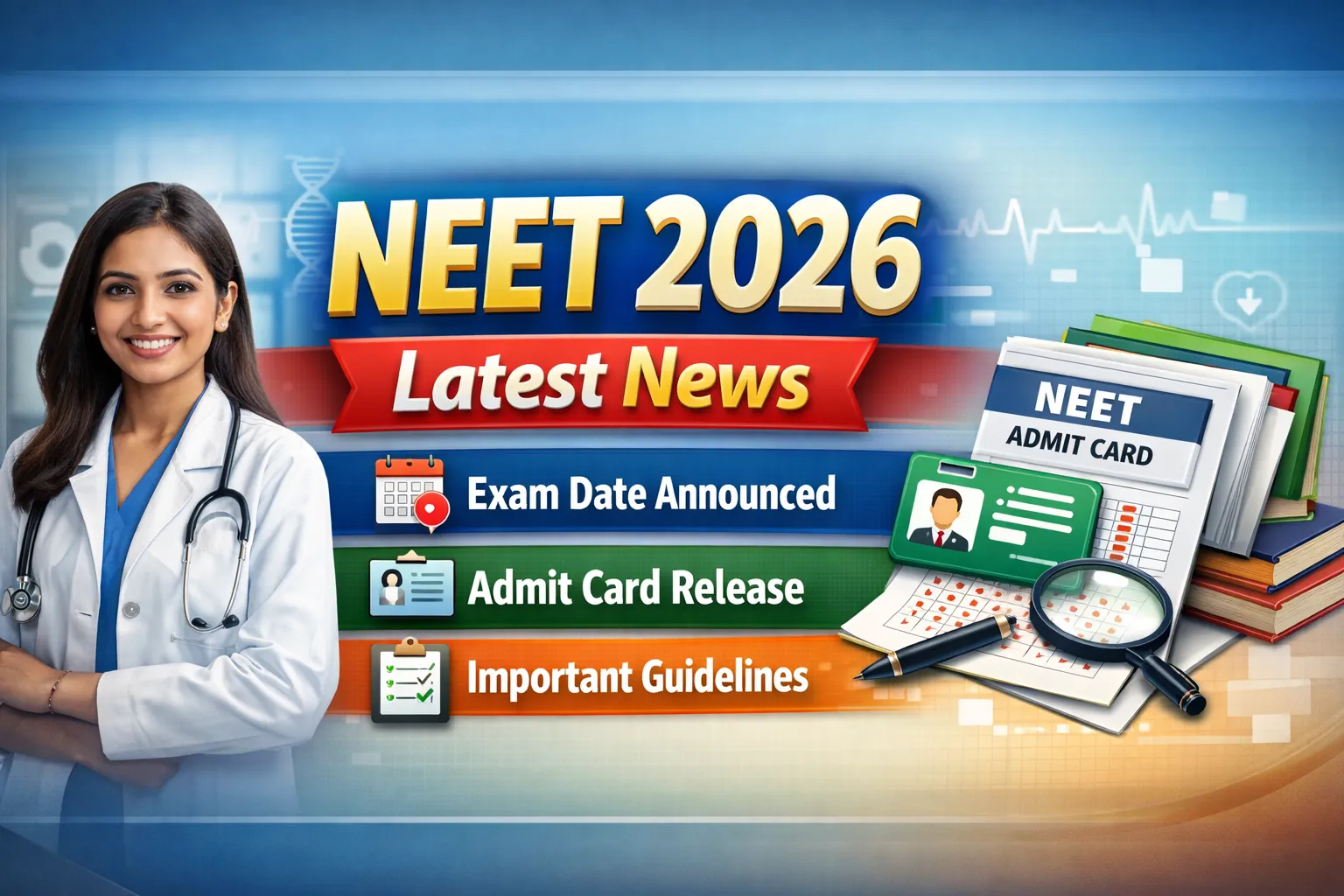 NEET 2026 Exam Dates: NEET Exam Date, Admit Card And Guidelines
